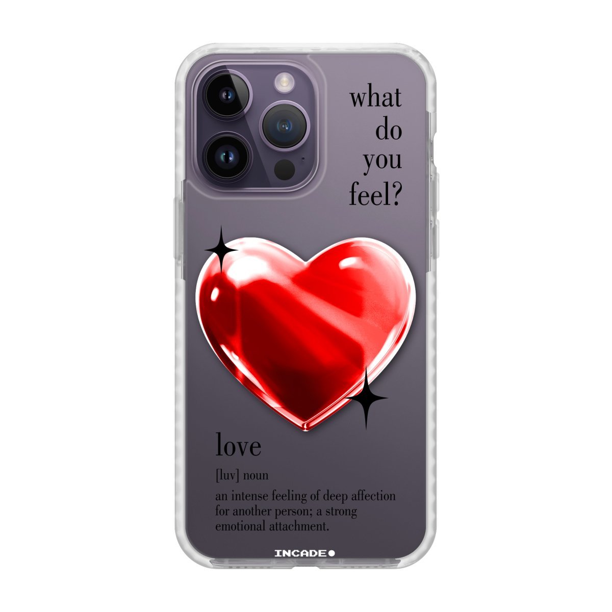 1 heart red - INCADE