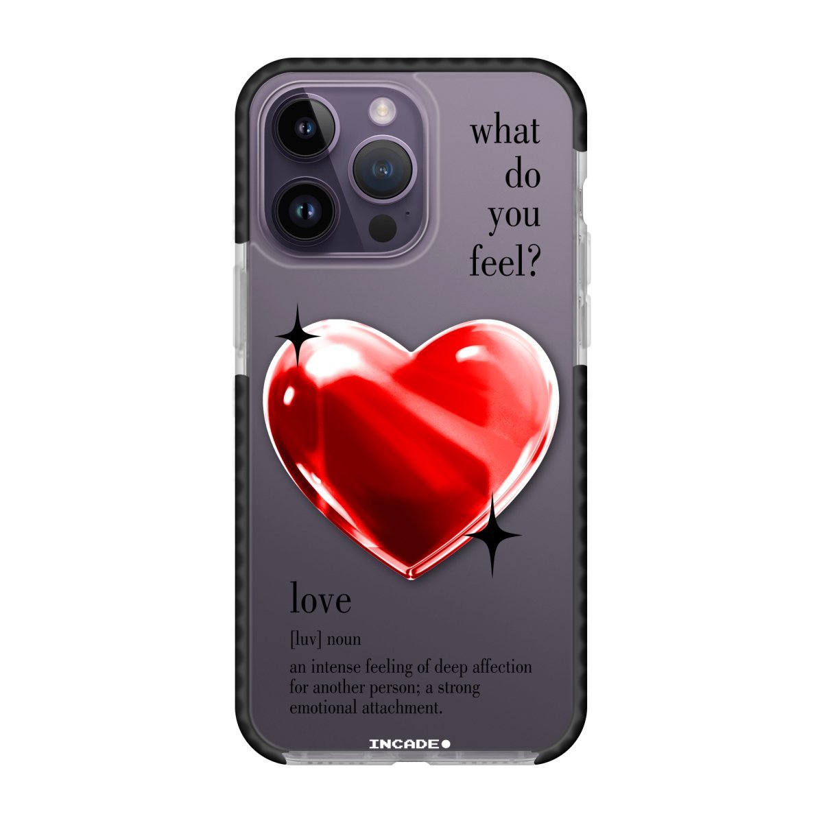 1 heart red - INCADE
