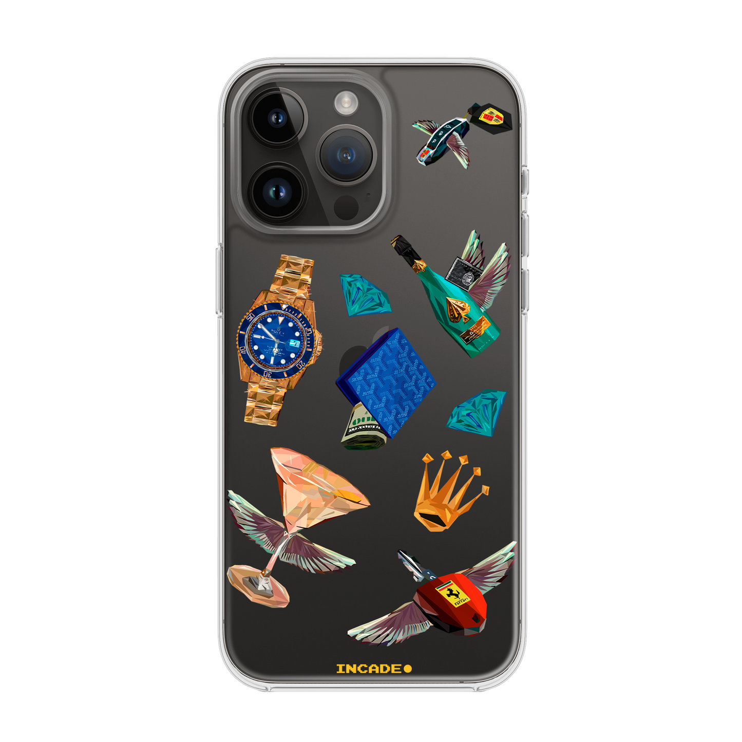 Etui na iPhone 14 Pro Max Ferrari porsche rolex