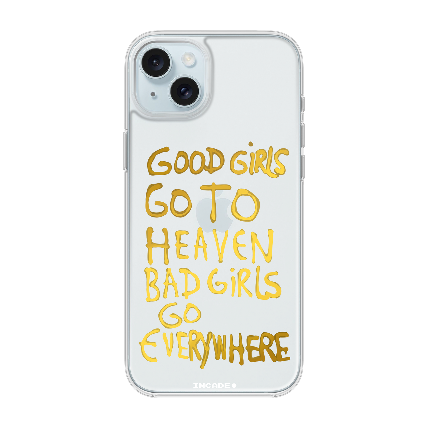 Etui na iPhone 15 bad girl gold