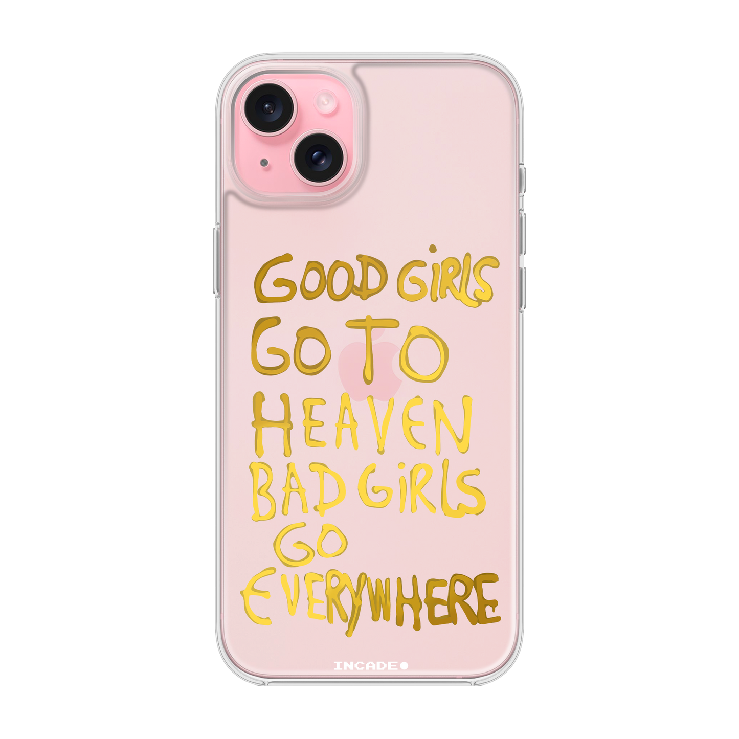 Etui na iPhone 15 bad girl gold