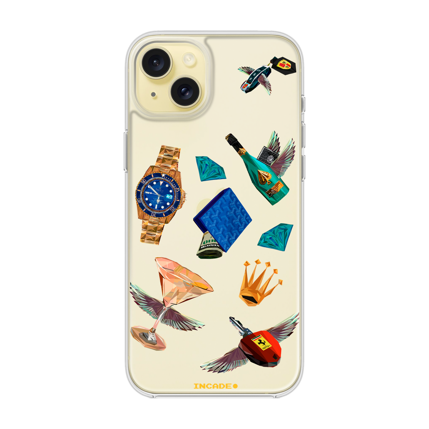 Etui na iPhone 15 Ferrari porsche rolex