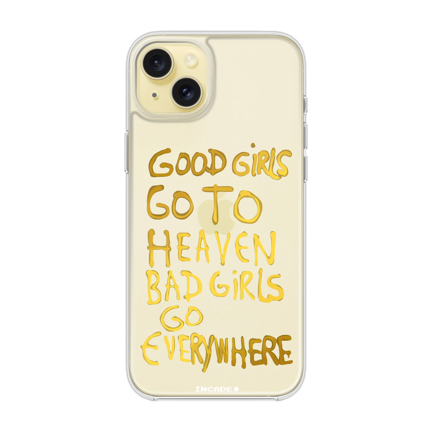 Etui na iPhone 15 bad girl gold