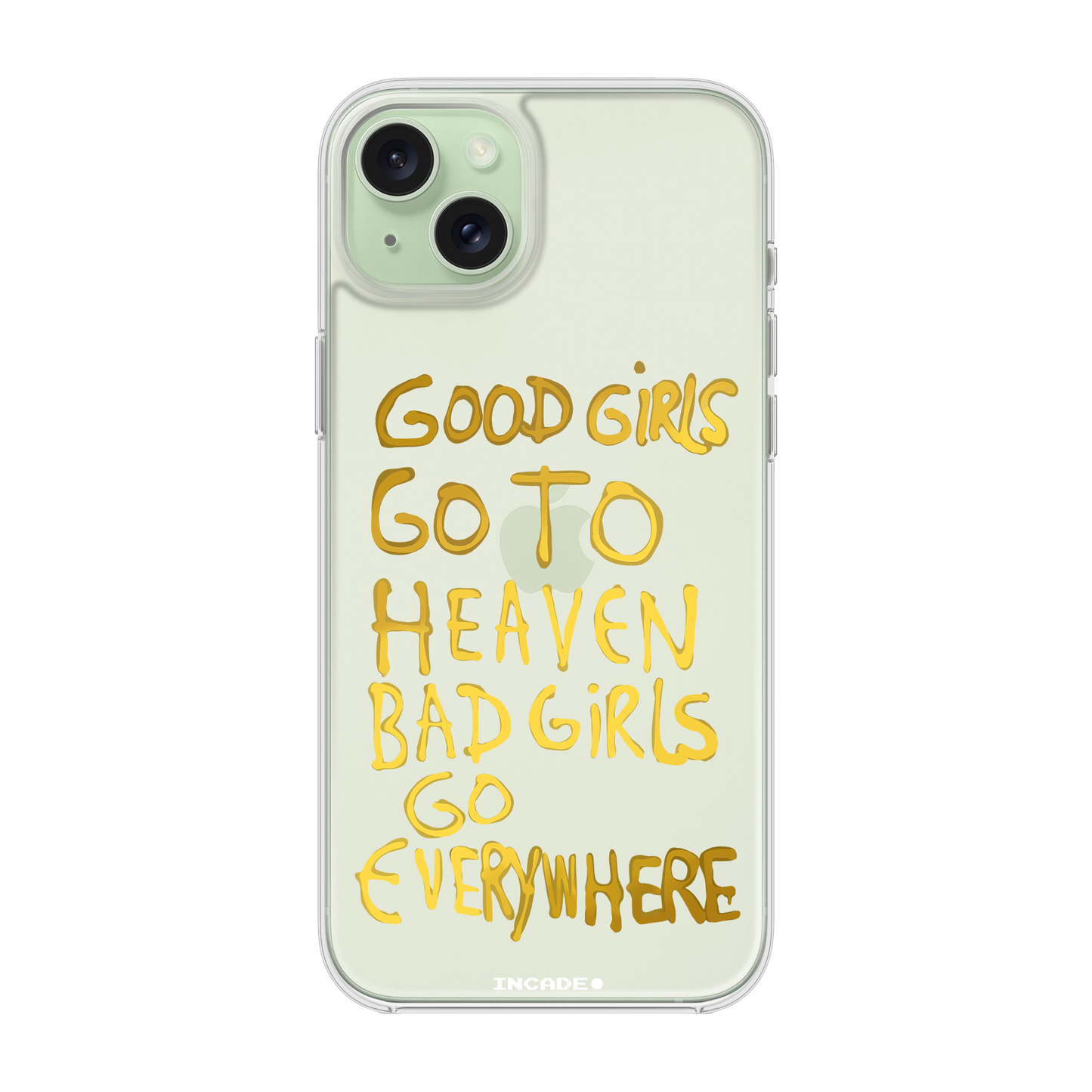 Etui na iPhone 15 bad girl gold