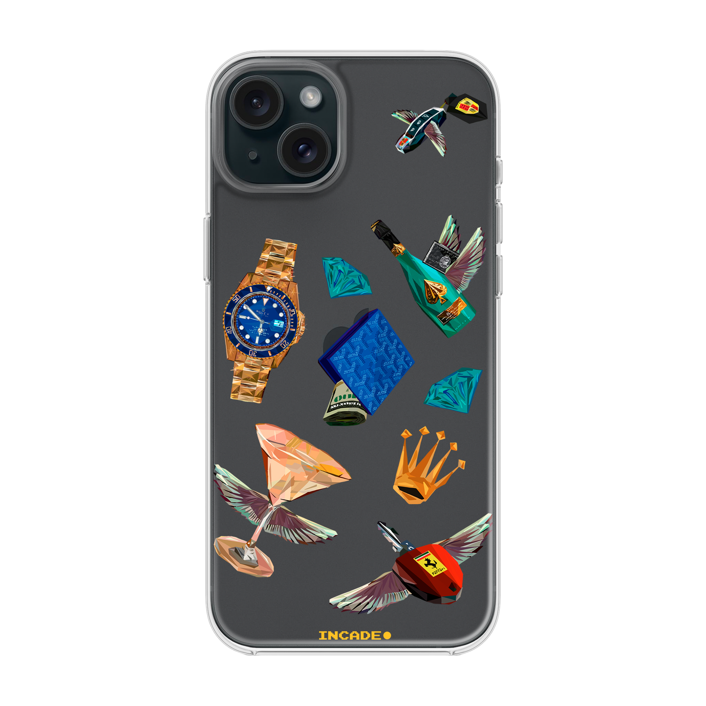 Etui na iPhone 15 Ferrari porsche rolex