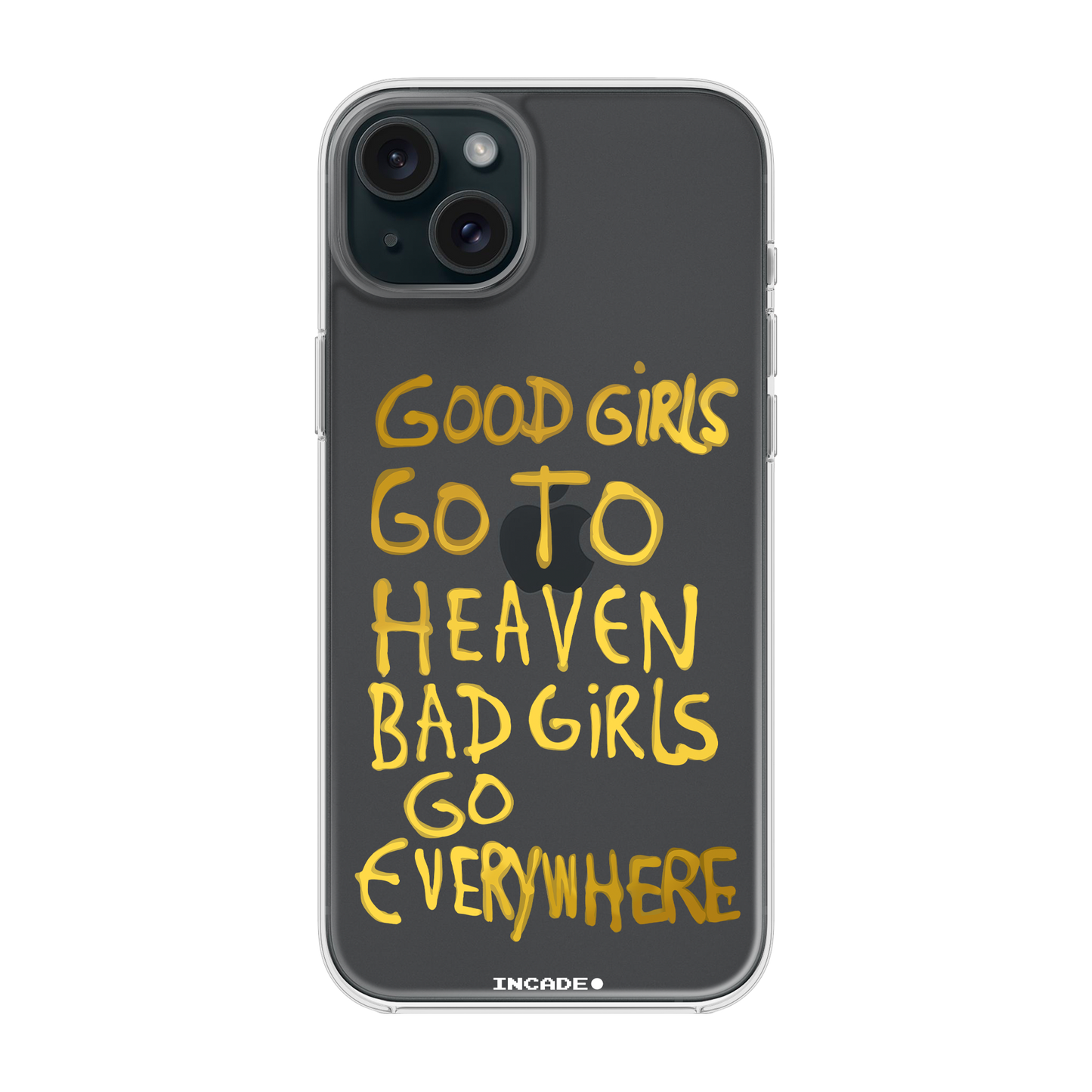 Etui na iPhone 15 bad girl gold
