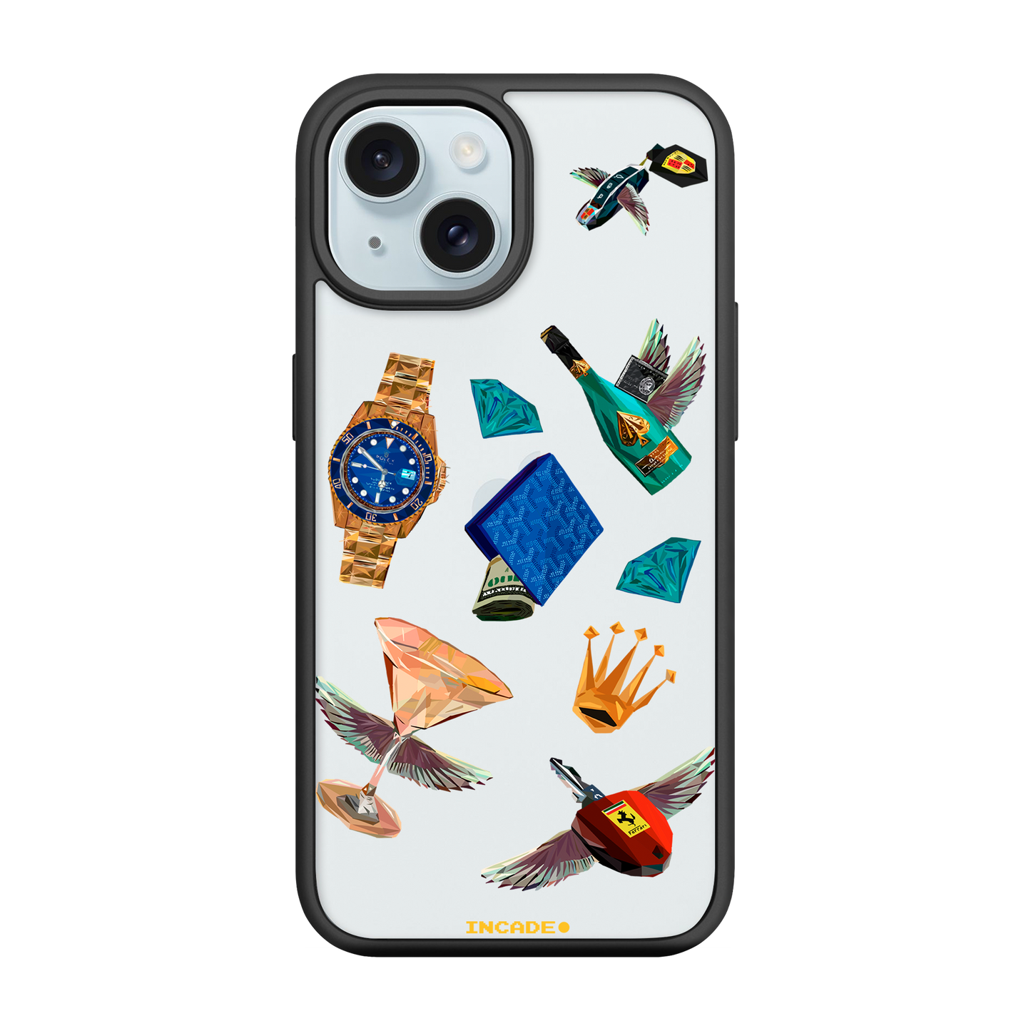 Etui na iPhone 15 Ferrari porsche rolex