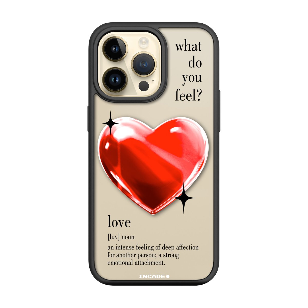 Чохол для iPhone 14 Pro Max 1 heart red - INCADE