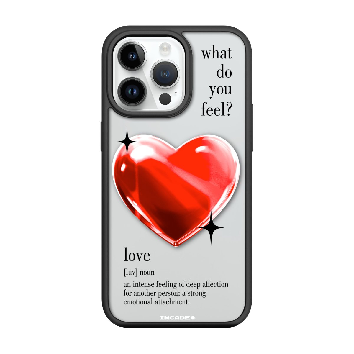 Чохол для iPhone 14 Pro Max 1 heart red - INCADE