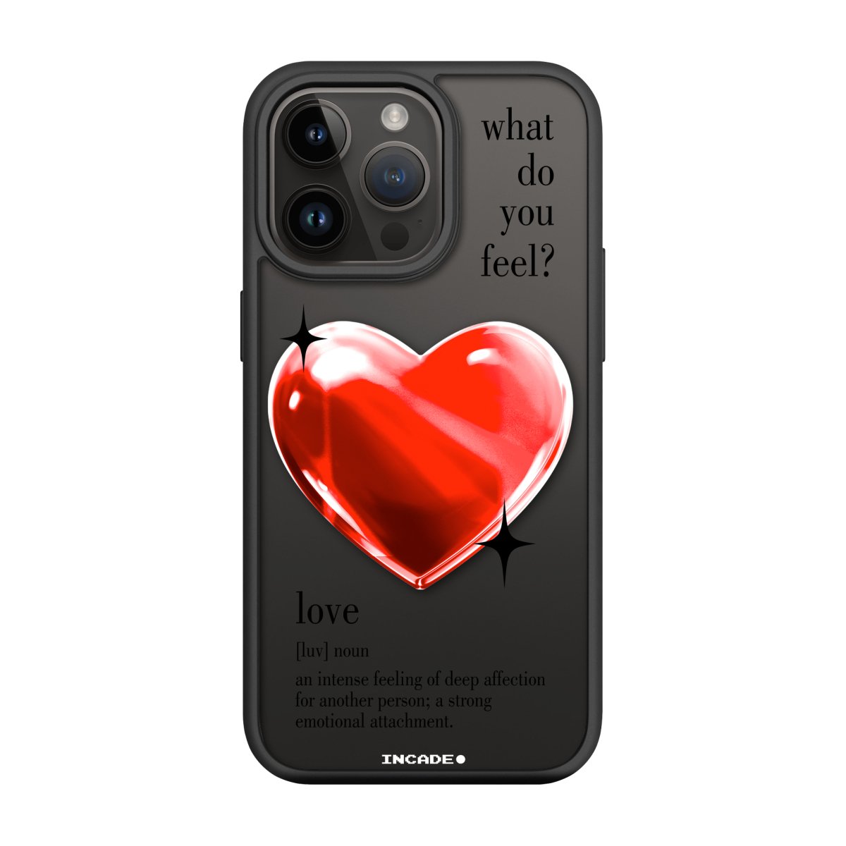 Чохол для iPhone 14 Pro Max 1 heart red - INCADE