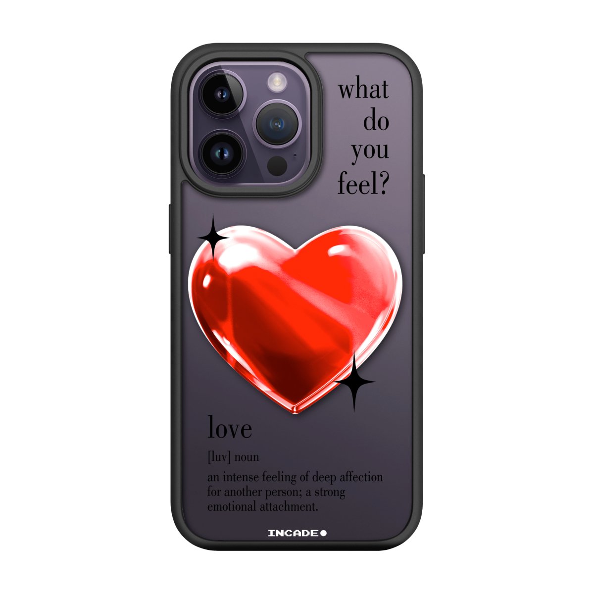Чохол для iPhone 14 Pro Max 1 heart red - INCADE