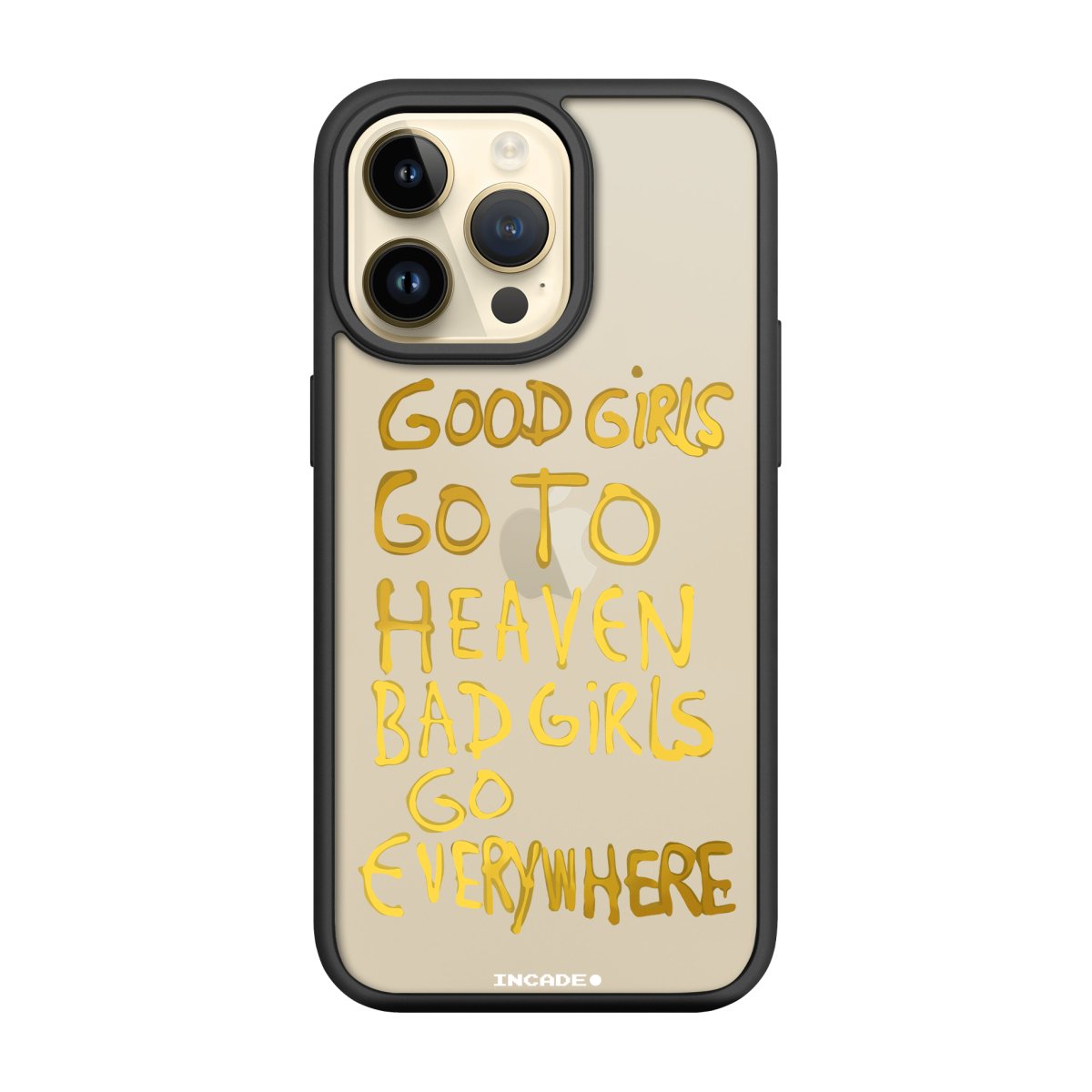 Чохол для iPhone 14 Pro Max bad girl gold - INCADE