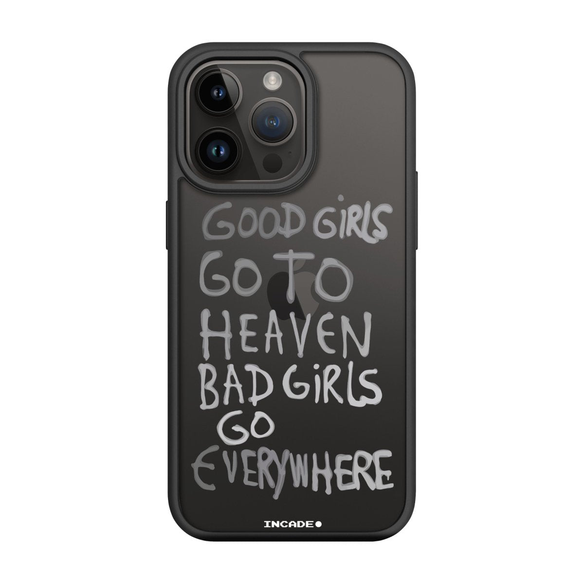 Чохол для iPhone 14 Pro Max bad girl silver - INCADE
