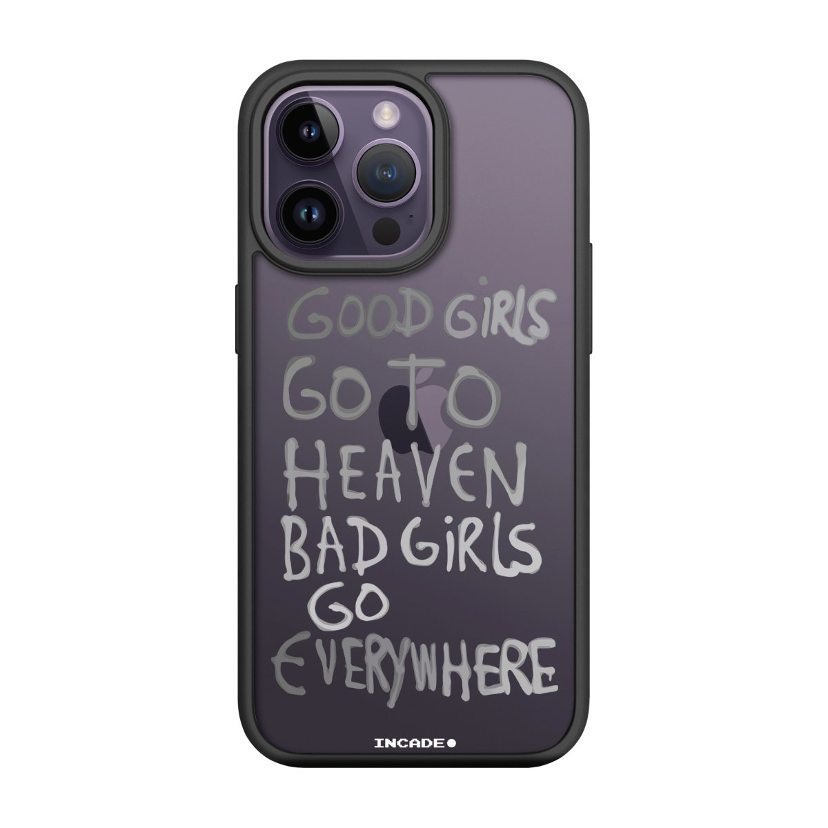 Чохол для iPhone 14 Pro Max bad girl silver - INCADE