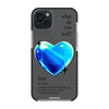 Чохол для iPhone 15 Plus з принтом 1 heart blue