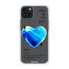 Чохол для iPhone 15 з принтом 1 heart blue