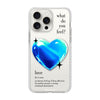 Чохол для iPhone 15 Pro з принтом 1 heart blue