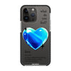 Чохол для iPhone 14 Pro з принтом 1 heart blue