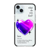 Чохол для iPhone 15 Plus з принтом 1 heart purple