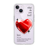 Чохол для iPhone 14 з принтом 1 heart red