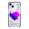 Чохол для iPhone 14 Plus з принтом 1 heart violet