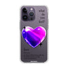 Чохол для iPhone 14 Pro з принтом 1 heart violet