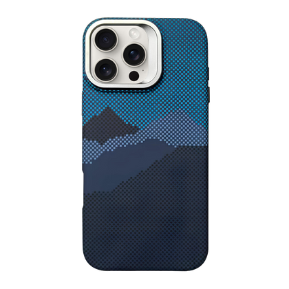 Чохол для iPhone 17 Pro Carbon Fiber Blue