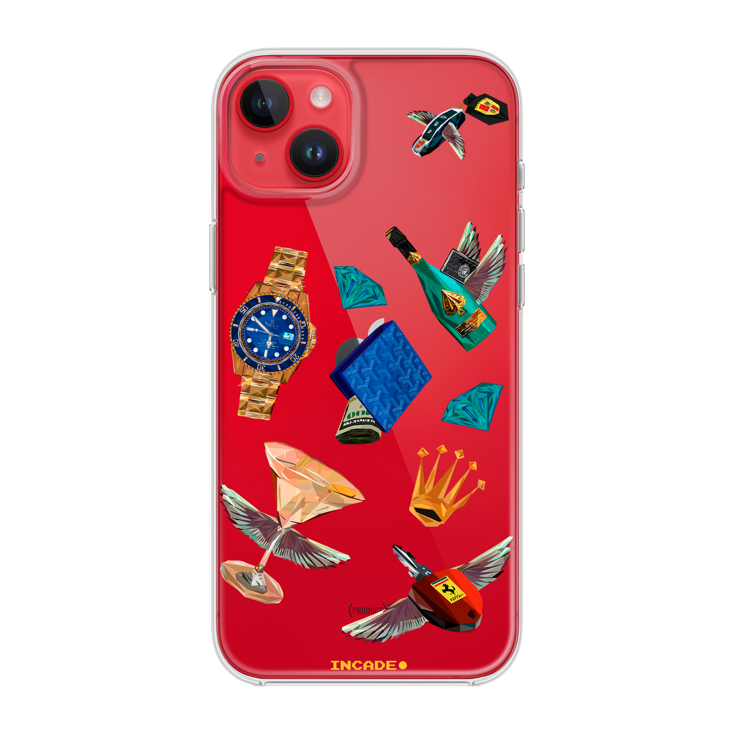 Etui na iPhone 14 Ferrari porsche rolex