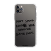 Чохол для iPhone 11 Pro DONT SPEND space gray — INCADE Transparent white