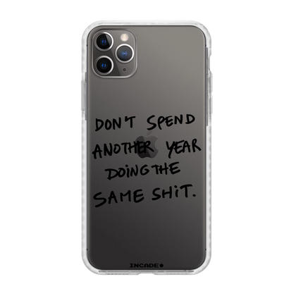 Чохол для iPhone 11 Pro DONT SPEND space gray — INCADE Transparent white