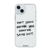 Чохол для iPhone 15 Plus з принтом DONT SPEND