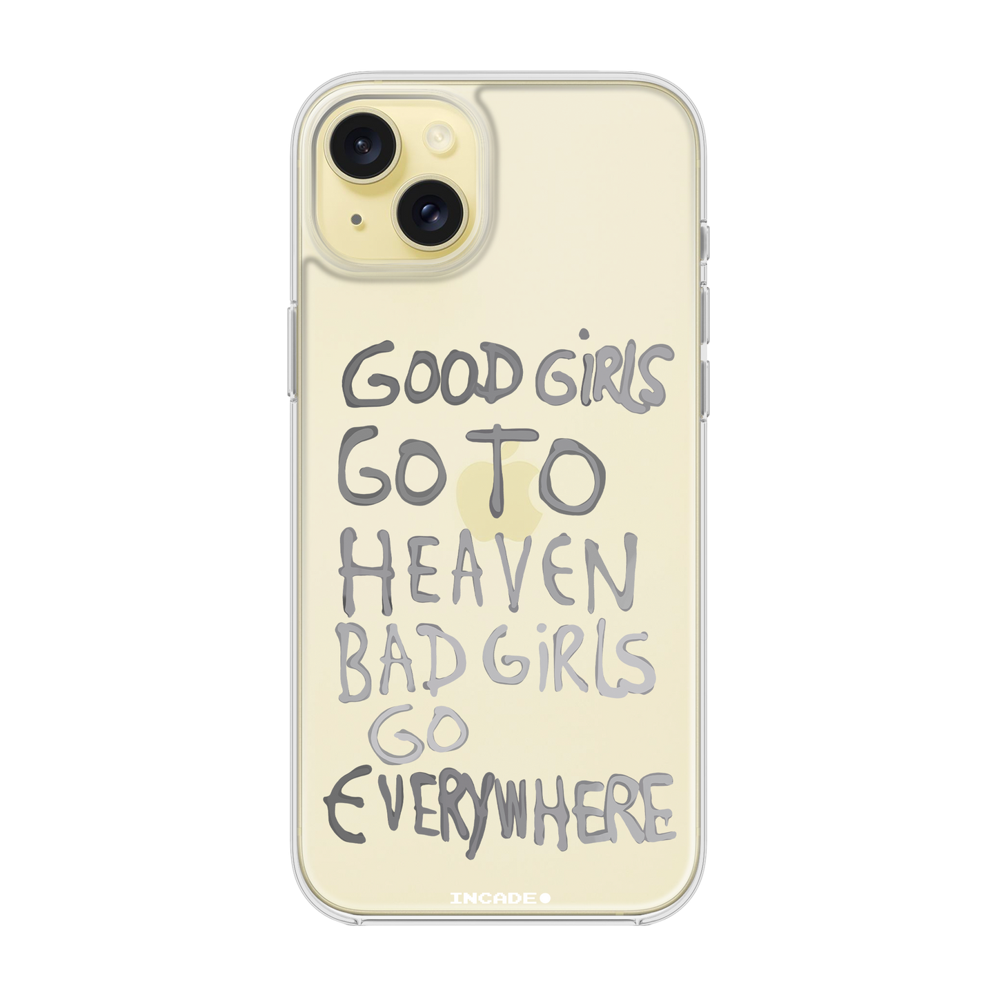 Etui na iPhone 15 bad girl silver