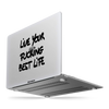 Накладка для MacBook з принтом LIVE