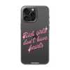 Чохол для iPhone 15 Pro Max з принтом RICH GIRLS