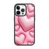 Чохол для iPhone 14 Pro Max з принтом BUBBLE HEARTS