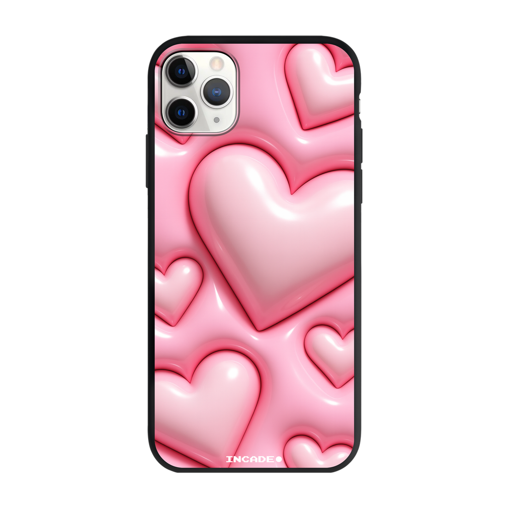 Чохол для iPhone 11 Pro Max з принтом BUBBLE HEARTS