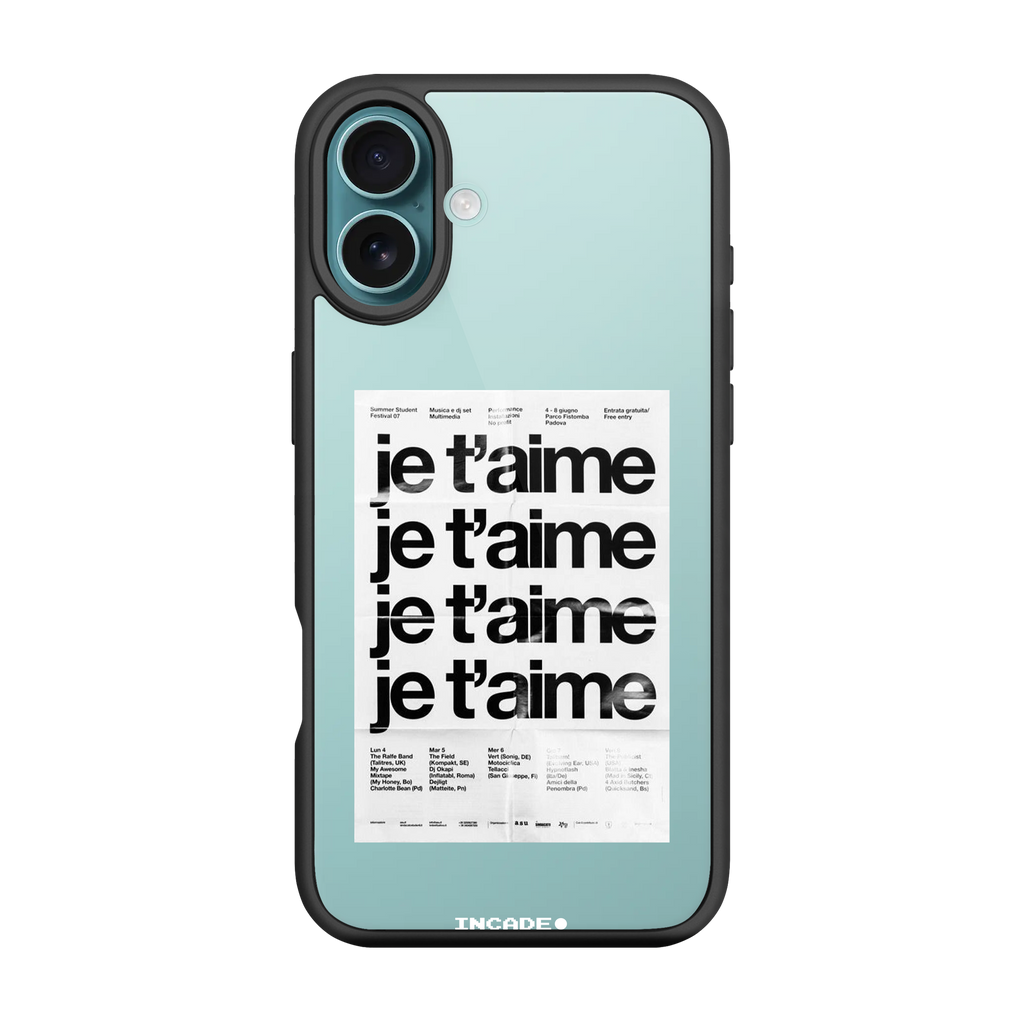 Чохол для iPhone 16 Plus з принтом JE TAIME