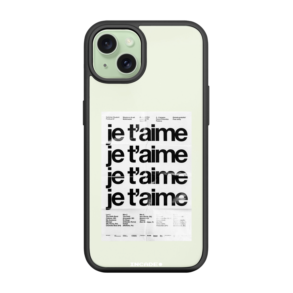 Чохол для iPhone 15 Plus з принтом JE TAIME