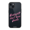 Чохол для iPhone 14 з принтом RICH GIRLS
