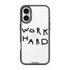 Чохол для iPhone 17 з принтом work hard