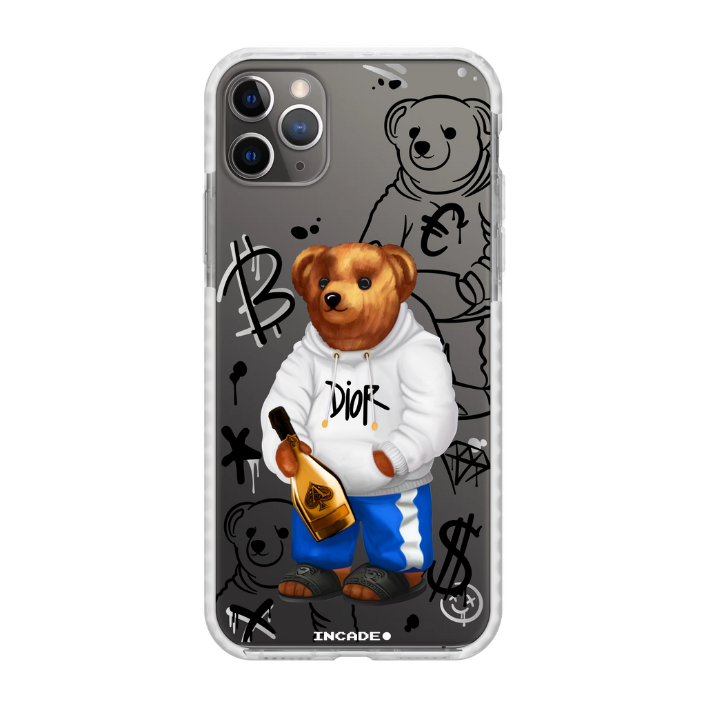 Чохол для iPhone 11 Pro BEAR space gray — INCADE Transparent white