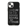 Чохол для iPhone 14 з принтом bad girl silver