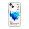 Чохол для iPhone 13 mini з принтом 1 heart blue