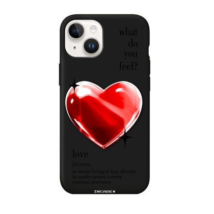 Чохол для iPhone 13 mini 1 heart red - INCADE