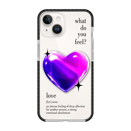 Чохол для iPhone 13 mini 1 heart violet - INCADE