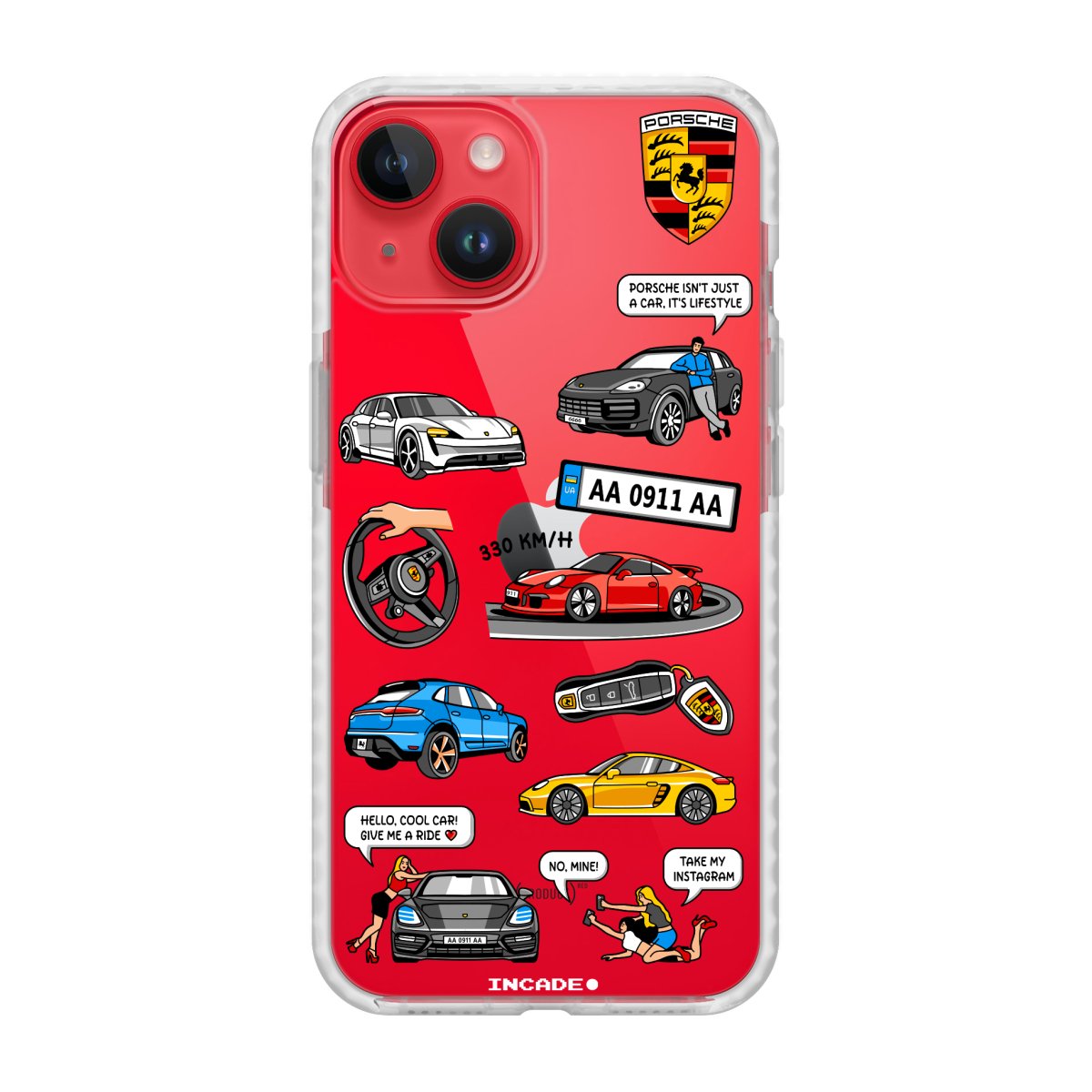 Чохол для iPhone 13 mini PORSCHE - INCADE