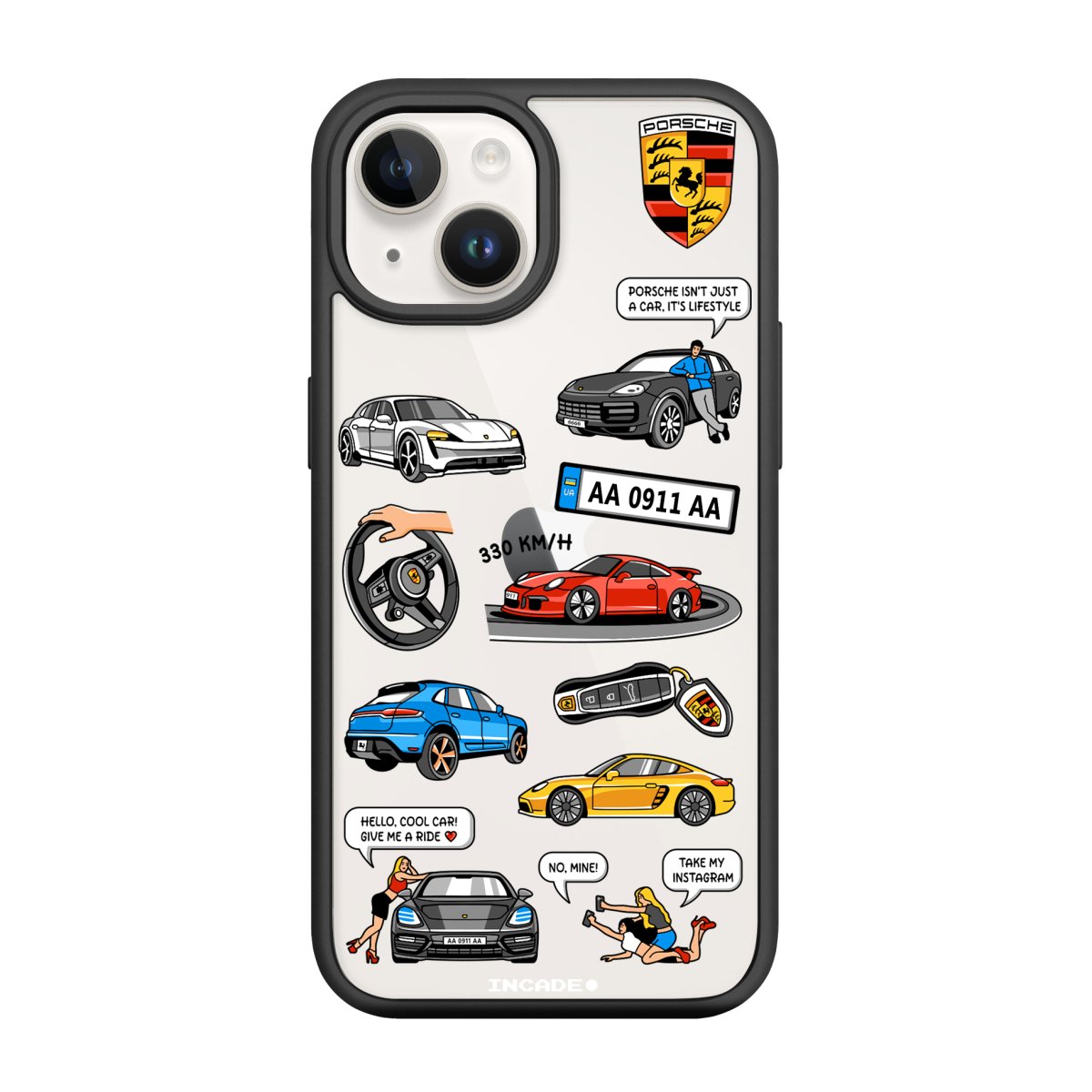 Чохол для iPhone 13 mini PORSCHE - INCADE