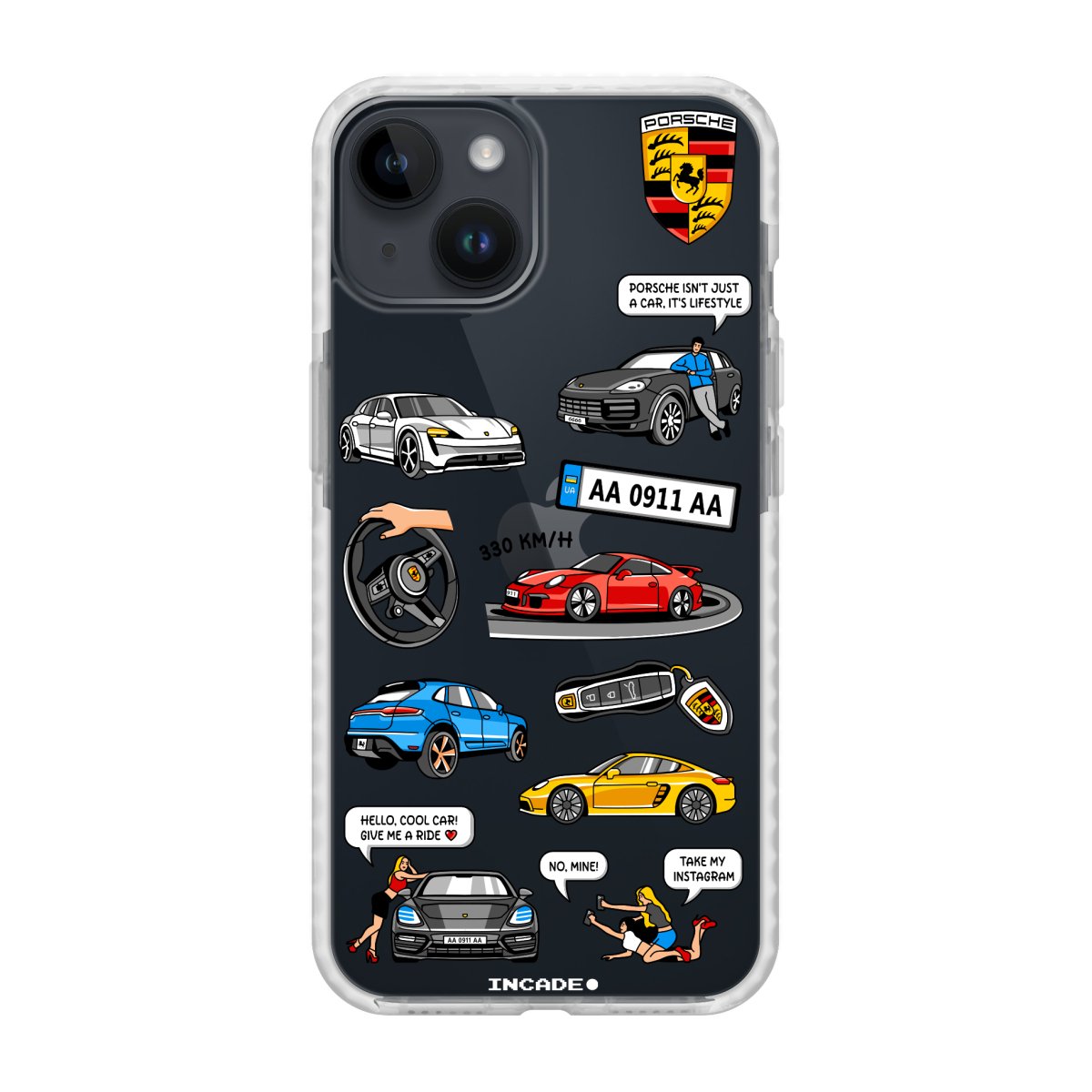Чохол для iPhone 13 mini PORSCHE - INCADE