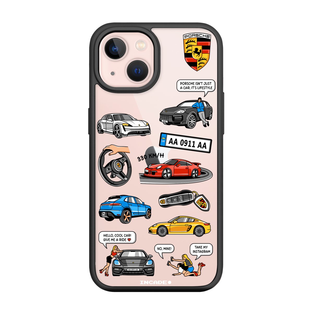 Чохол для iPhone 13 mini PORSCHE - INCADE