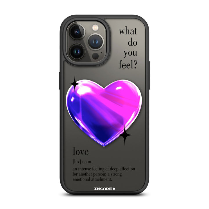 Чохол для iPhone 13 Pro 1 heart violet - INCADE